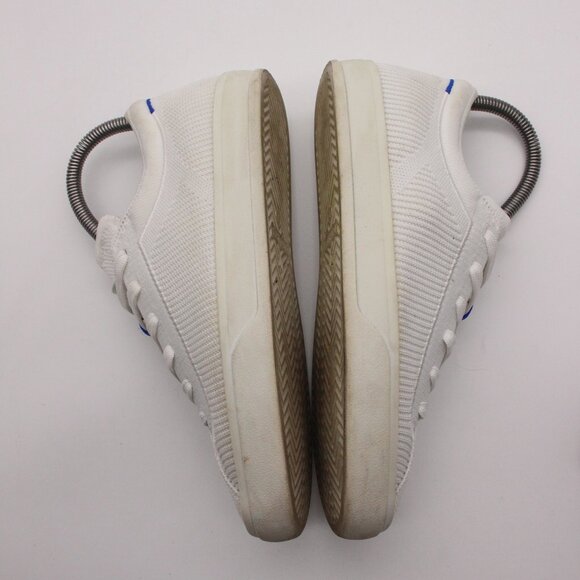 Rothy’s The Lace Up Sneaker Women's Size US 7 White Knit Fabric Casual Shoes - Picture 8 of 10